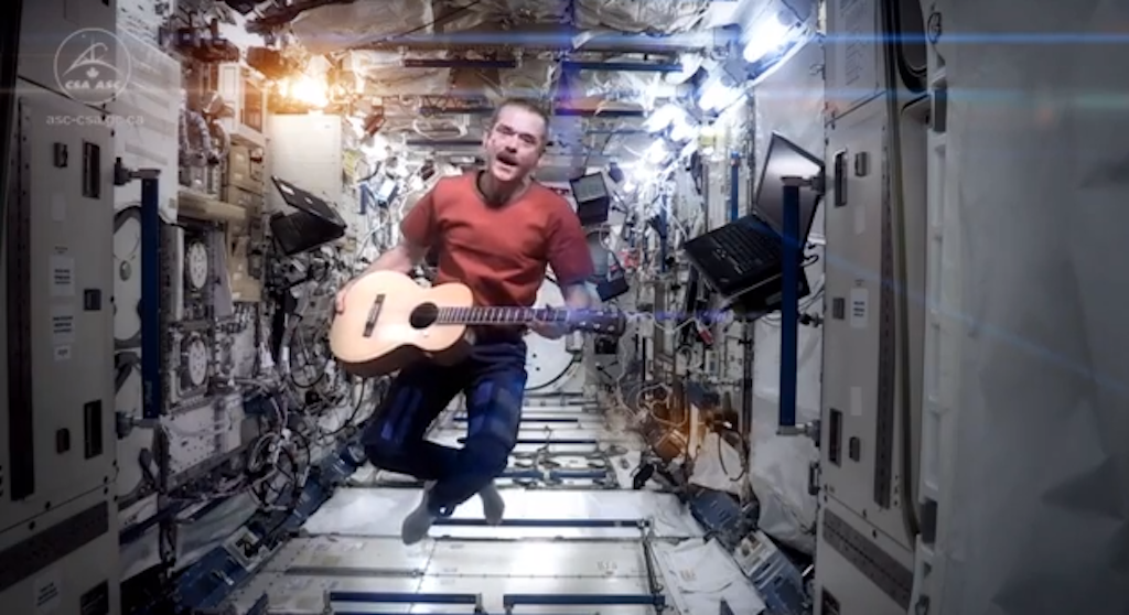 Space Oddity in Space