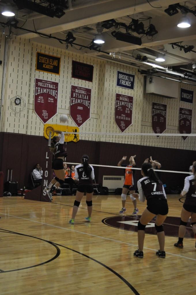 Varsity Volleyball Wins Last Home Game