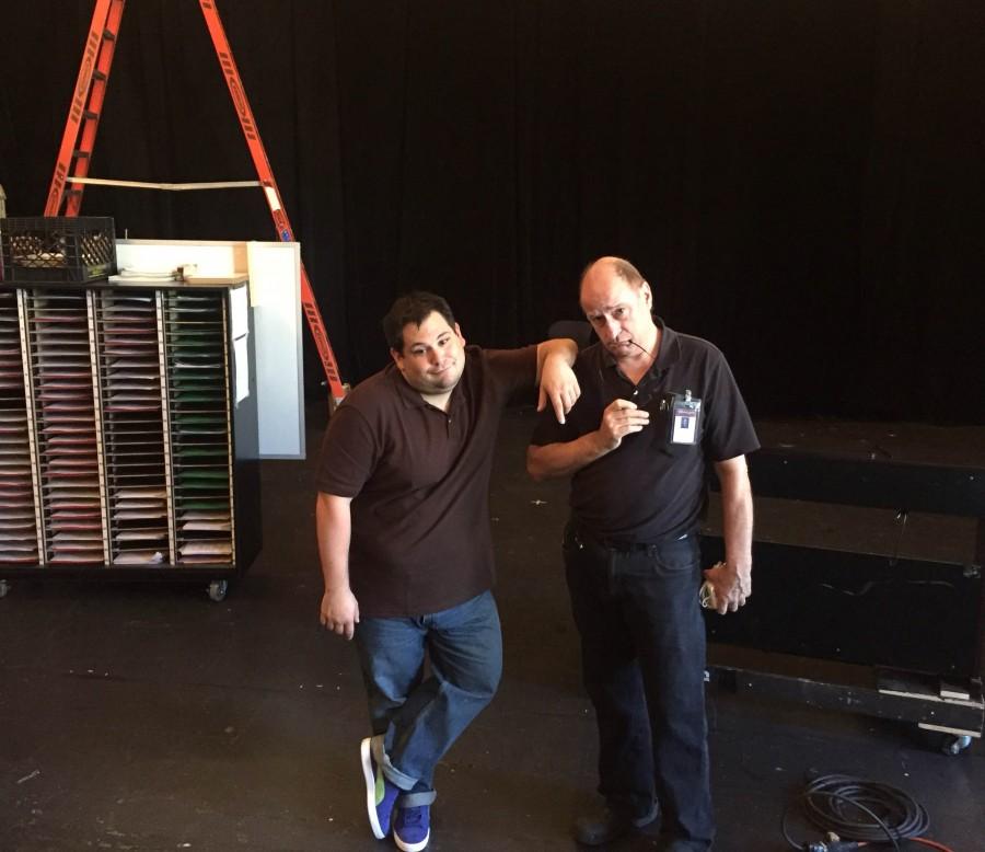 Mr. Indovina and Mr. Kent say goodbye to the old Performance Space.