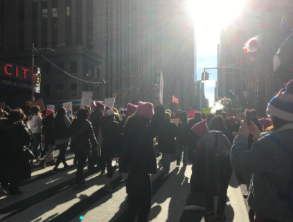 The 2018 NYC Womens March. Picture by Moya Linsey. 